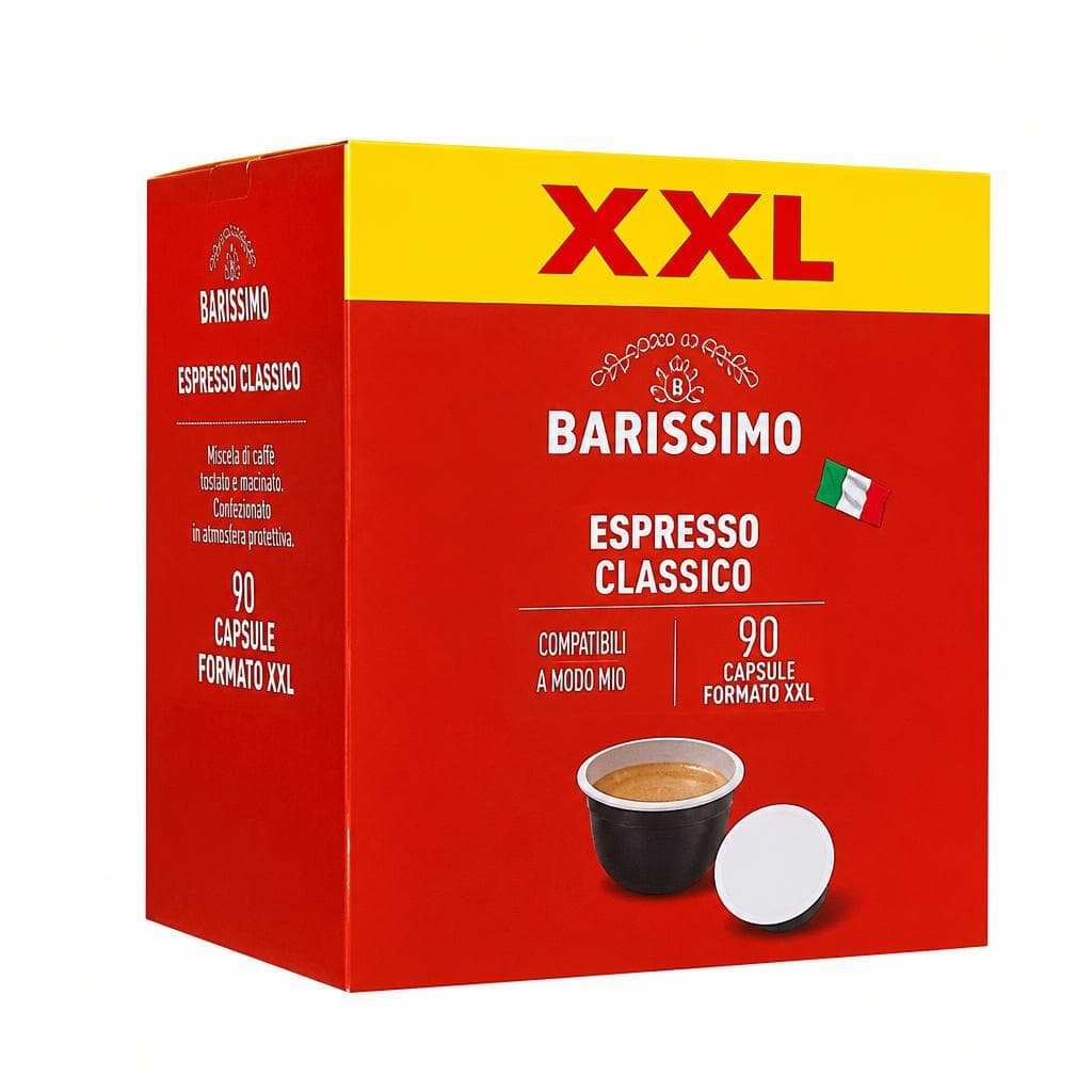 Barissimo capsule caffè espresso classico XXL, 90 pezzi – ALDI