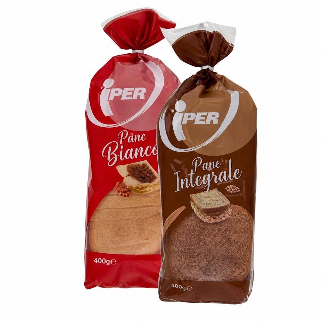 Pane bianco, 8 cereali e soia, grano duro o integrale, 400 g Iper – Iper La grande i