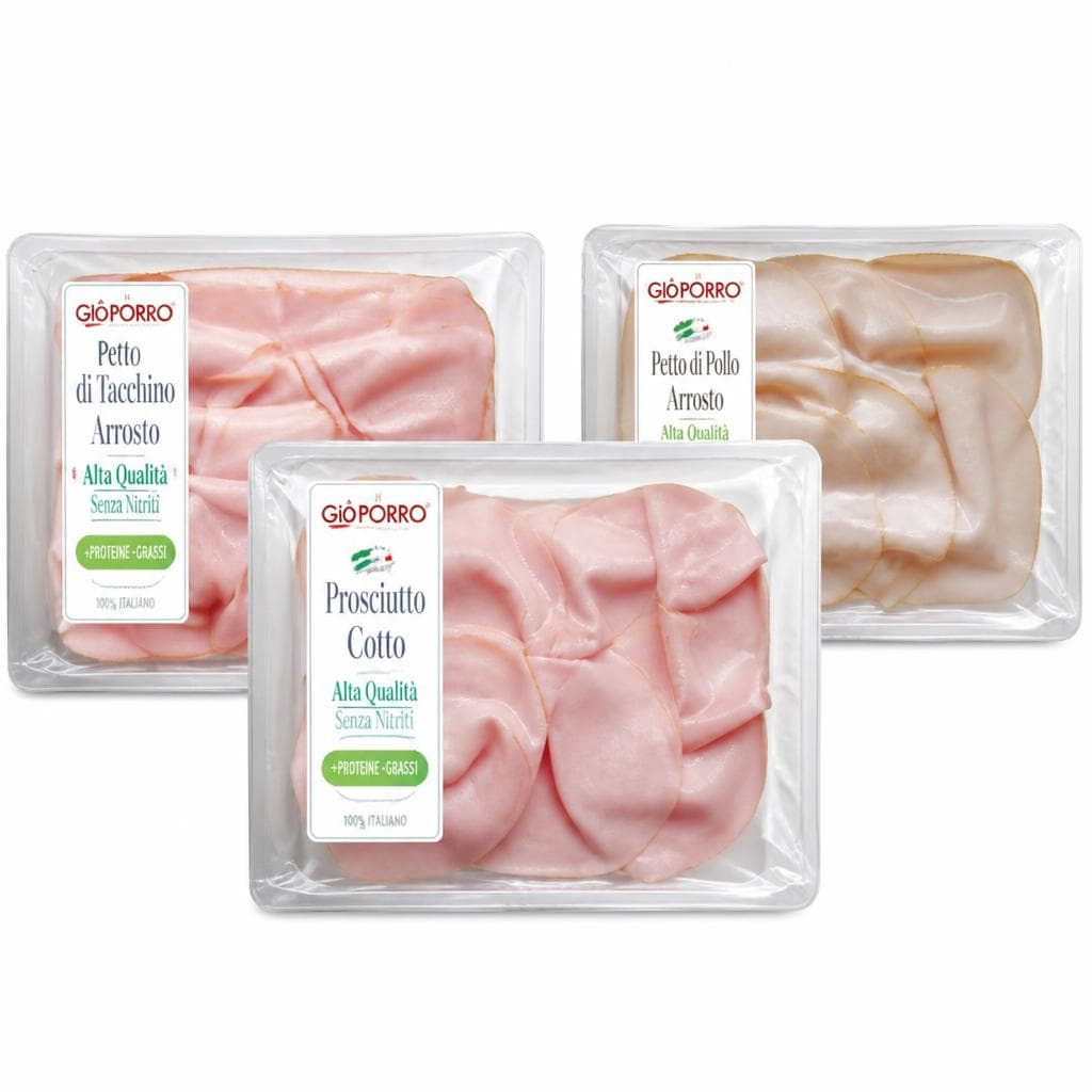Petto di pollo o Fesa di tacchino arrosto, Prosciutto cotto di alta Qualità senza nitriti, 90 g / 100 g – Iper La grande i
