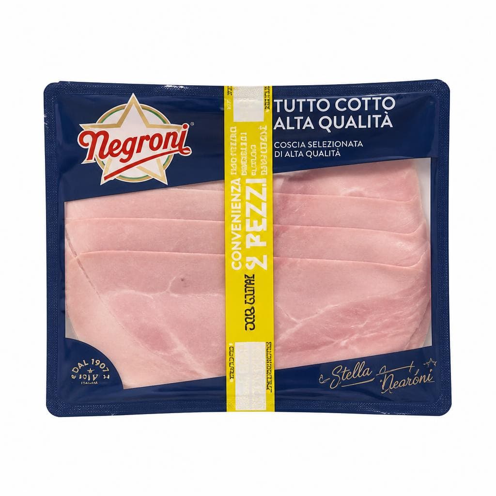 Prosciutto cotto alta qualità Stella Negroni, 220 g – Il Gigante