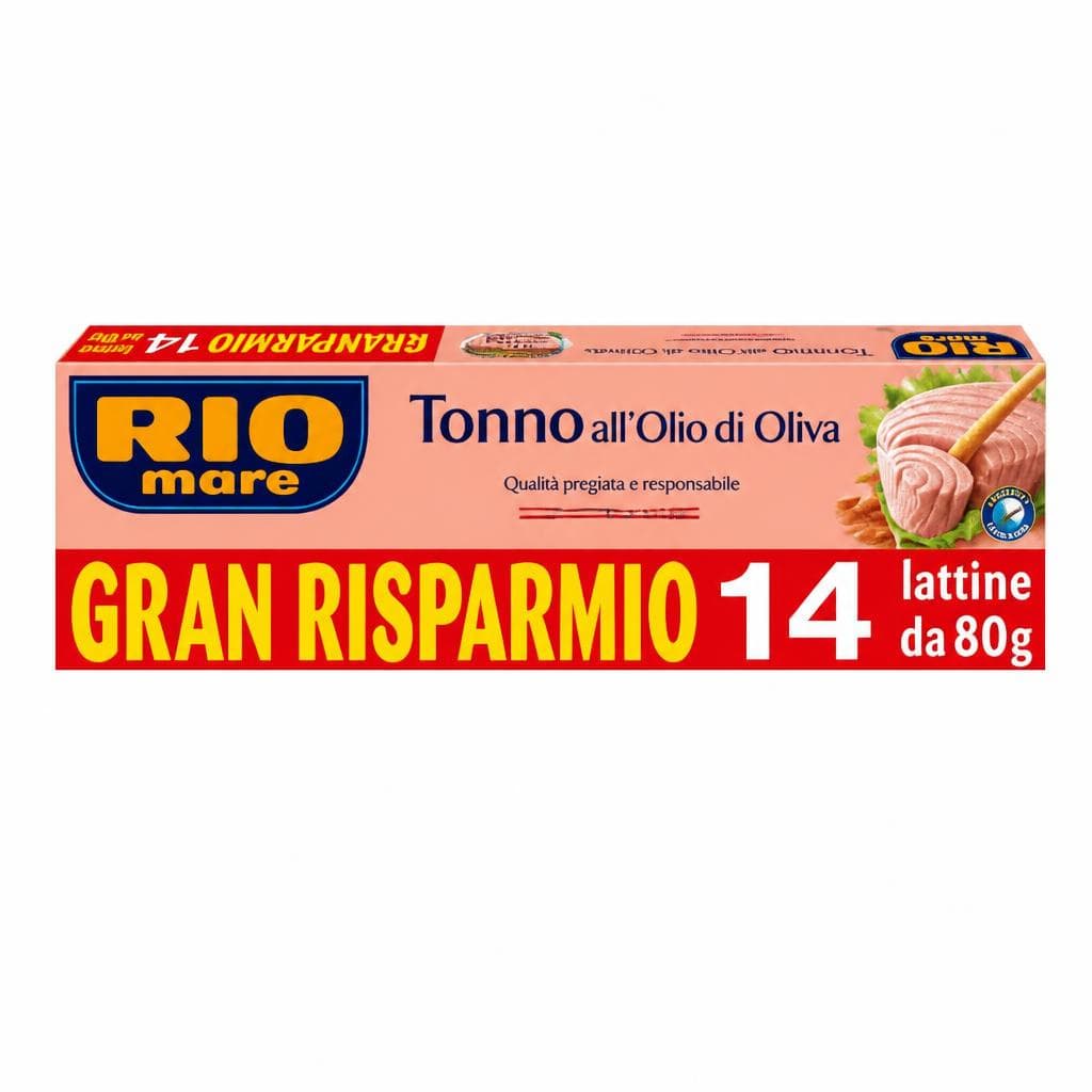 Tonno all'olio di oliva Rio Mare 80 g x14 in offerta da Iper La grande i
