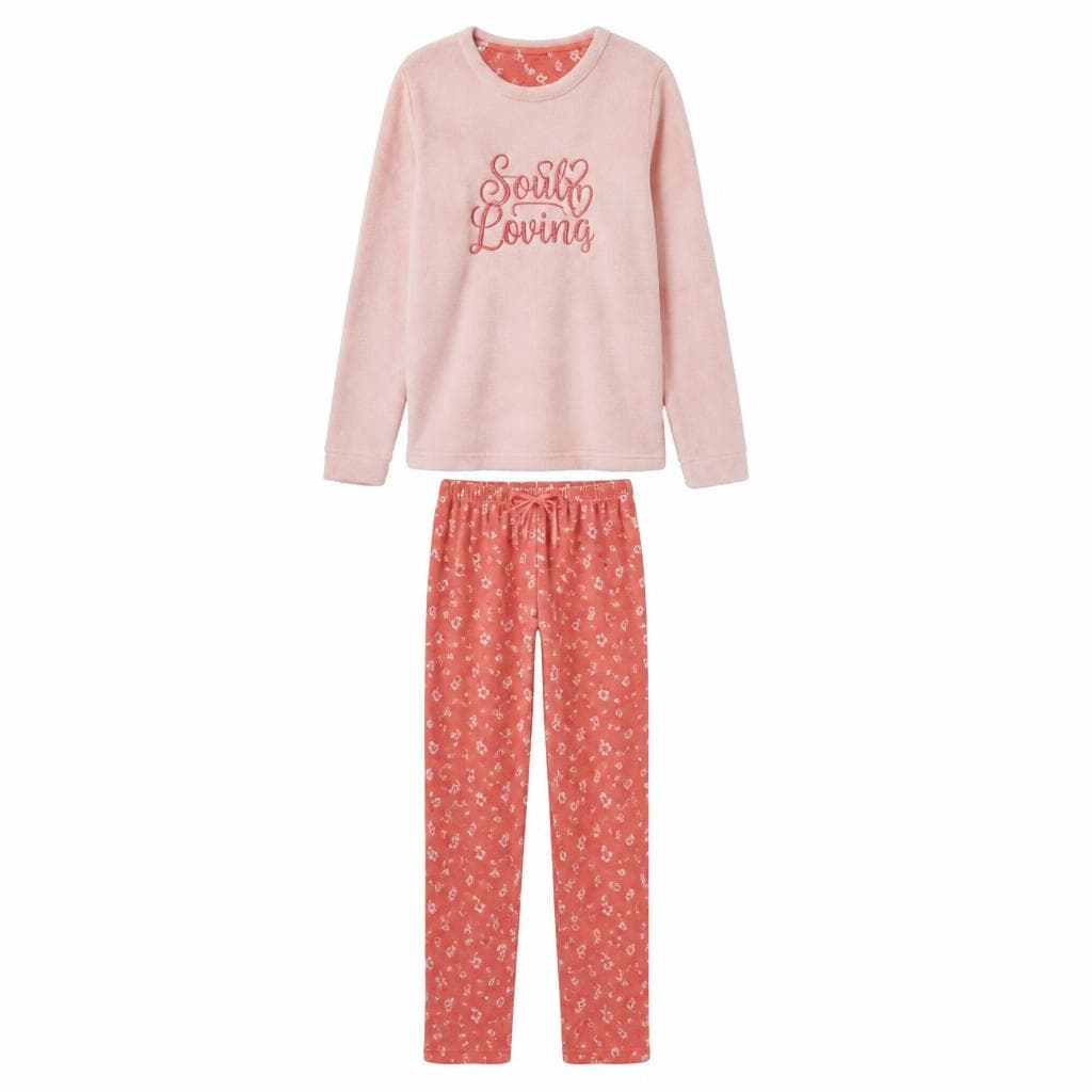 Pigiama Donna fantasia in Coral fleece, tg s-xl – Carrefour