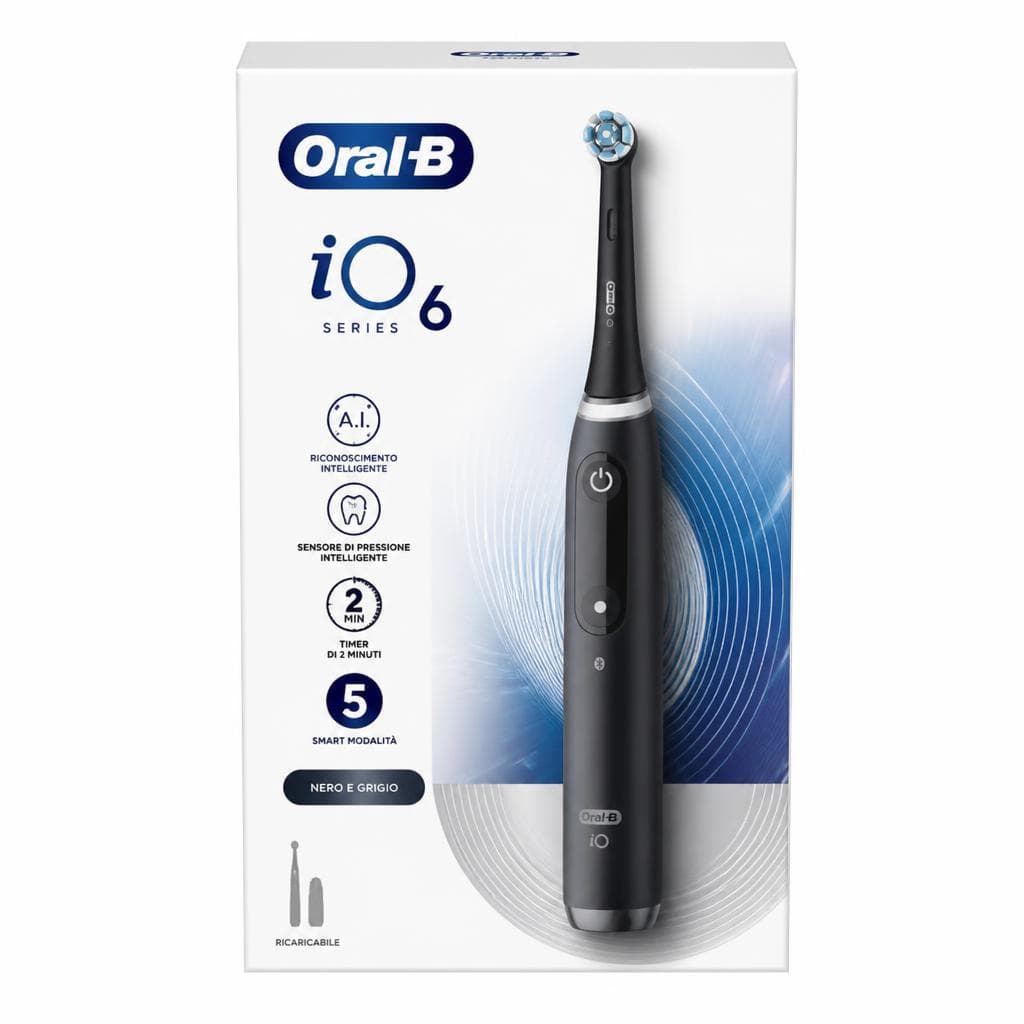 Spazzolino Elettrico iO6 Nero e Grigio Oral-B – Unieuro