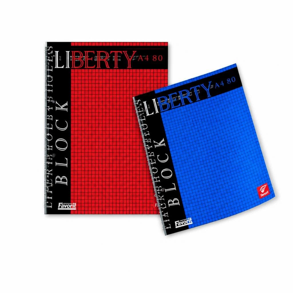 Blocco Liberty A4 4 fori rigature assortite 80 fogli Pigna in offerta da Iper La grande i