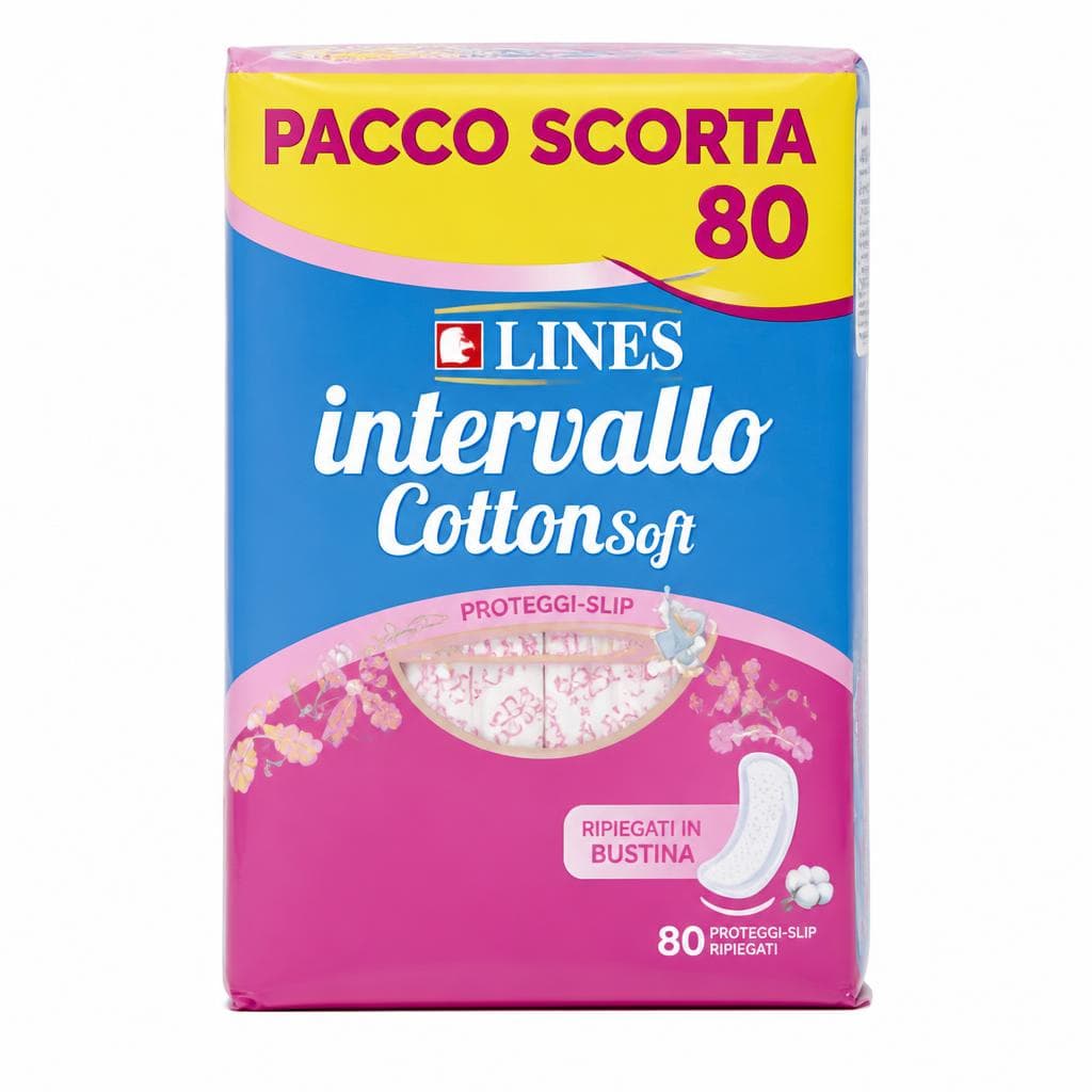 Proteggi slip Lines Intervallo Cotton Soft 80 pezzi / 88 pezzi in offerta da Il Gigante