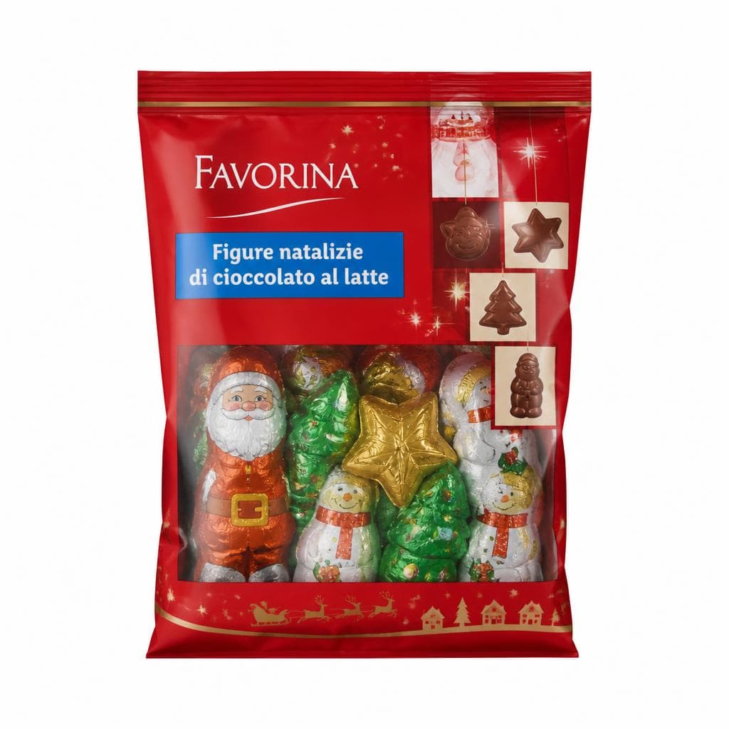 Favorina figure natalizie di cioccolato al latte, 125 g – Lidl