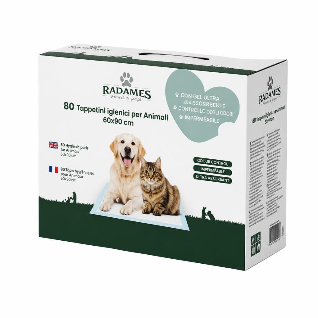 Set tappetini igienici profumati per animali, 80 pezzi Radames – Eurospin