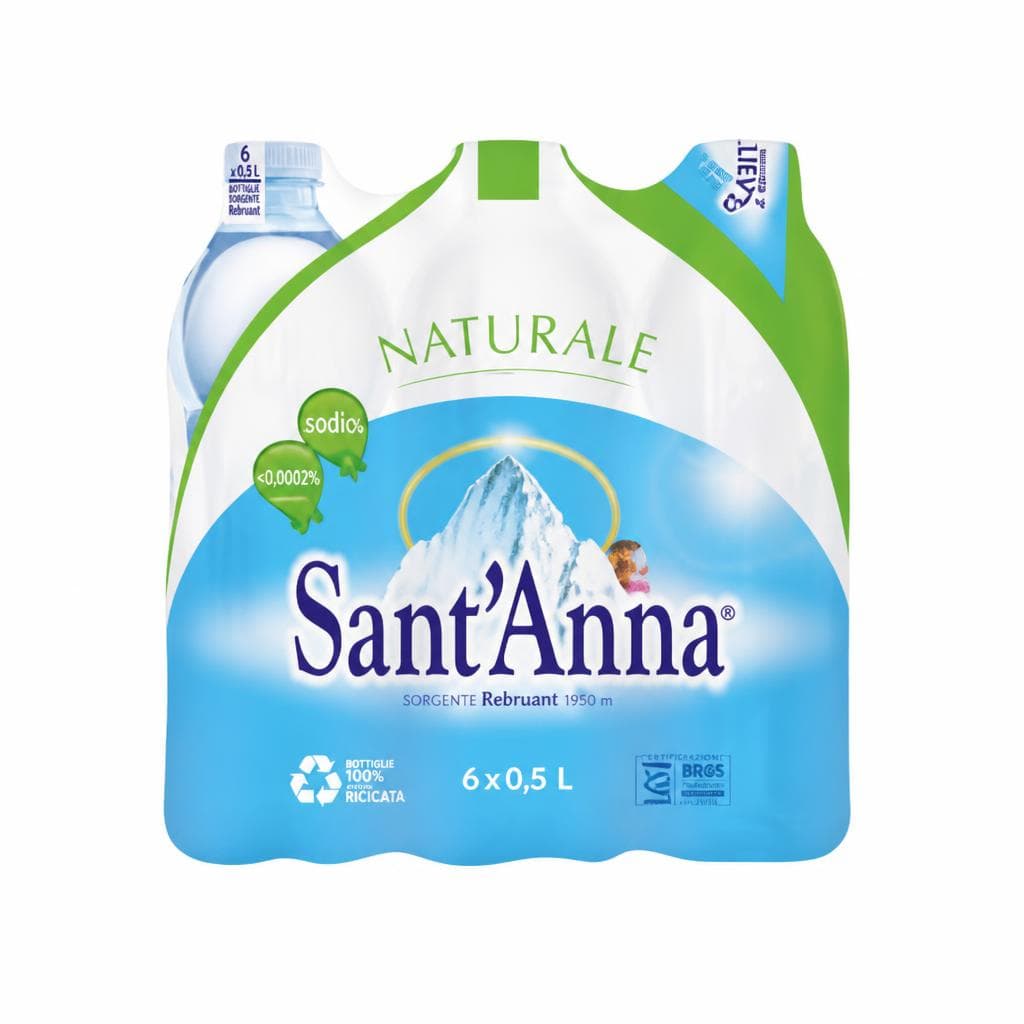Acqua naturale Sant'Anna, 6 x 0,5 L – MD
