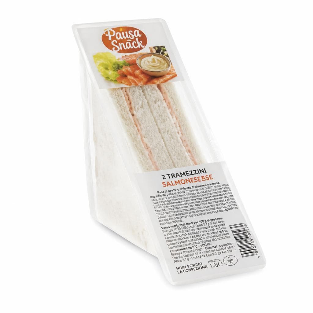 2 Tramezzini Pausa Snack salmone e maionese, 140 g – MD