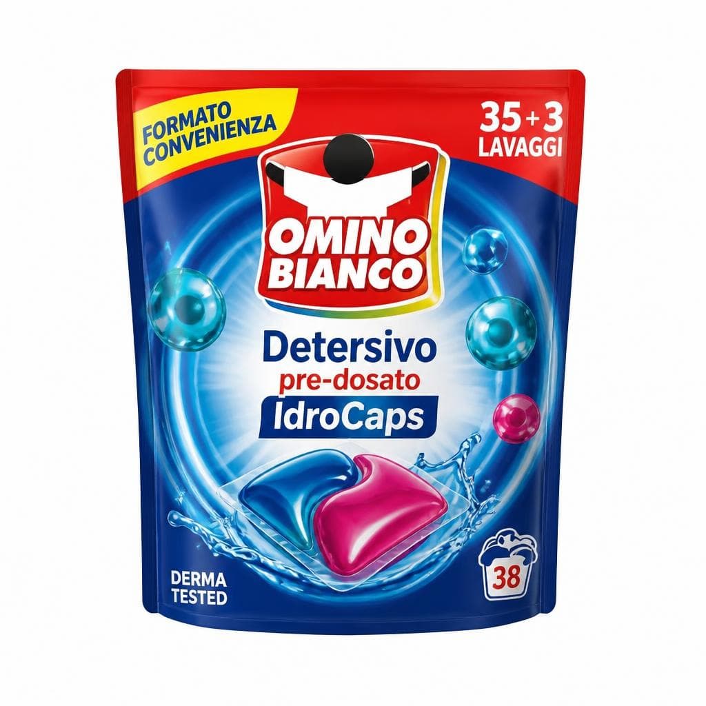 Omino Bianco detersivo pre-dosato per lavatrice IdroCaps, 30 caps – Iper La grande i