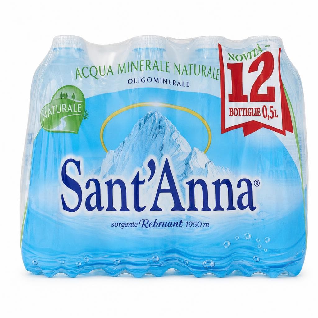 Acqua naturale o frizzante Sant'Anna, L 6 – Bennet