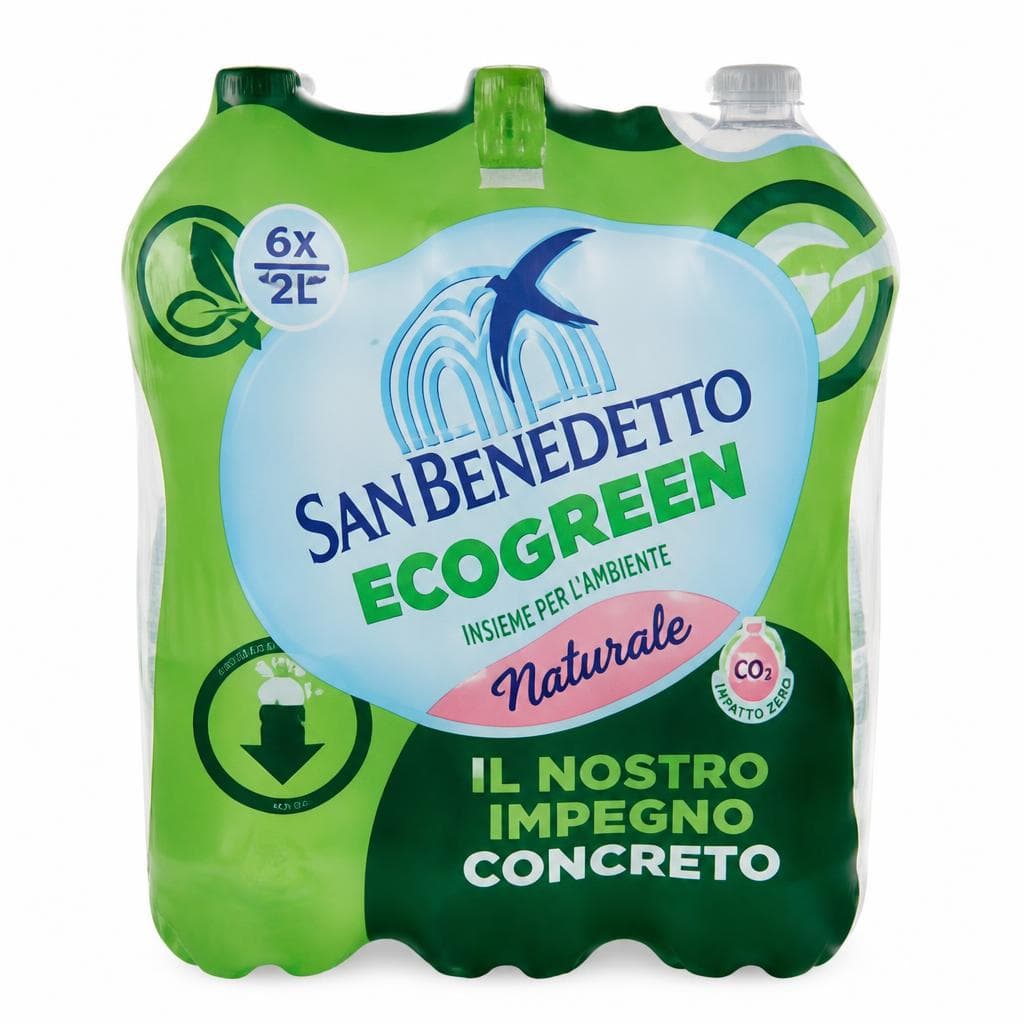 San Benedetto Ecogreen acqua naturale, 6 x 2 Lt – Panorama