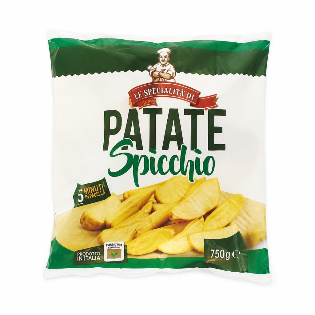 Patate Le Specialità di Beppe a spicchi, 750 g – MD