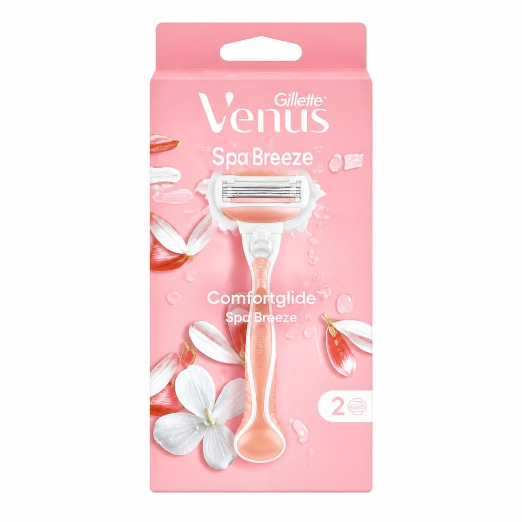 Gillette Venus Comfortglide Spa Breeze rasoio, 1 manico + 2 lame – Esselunga