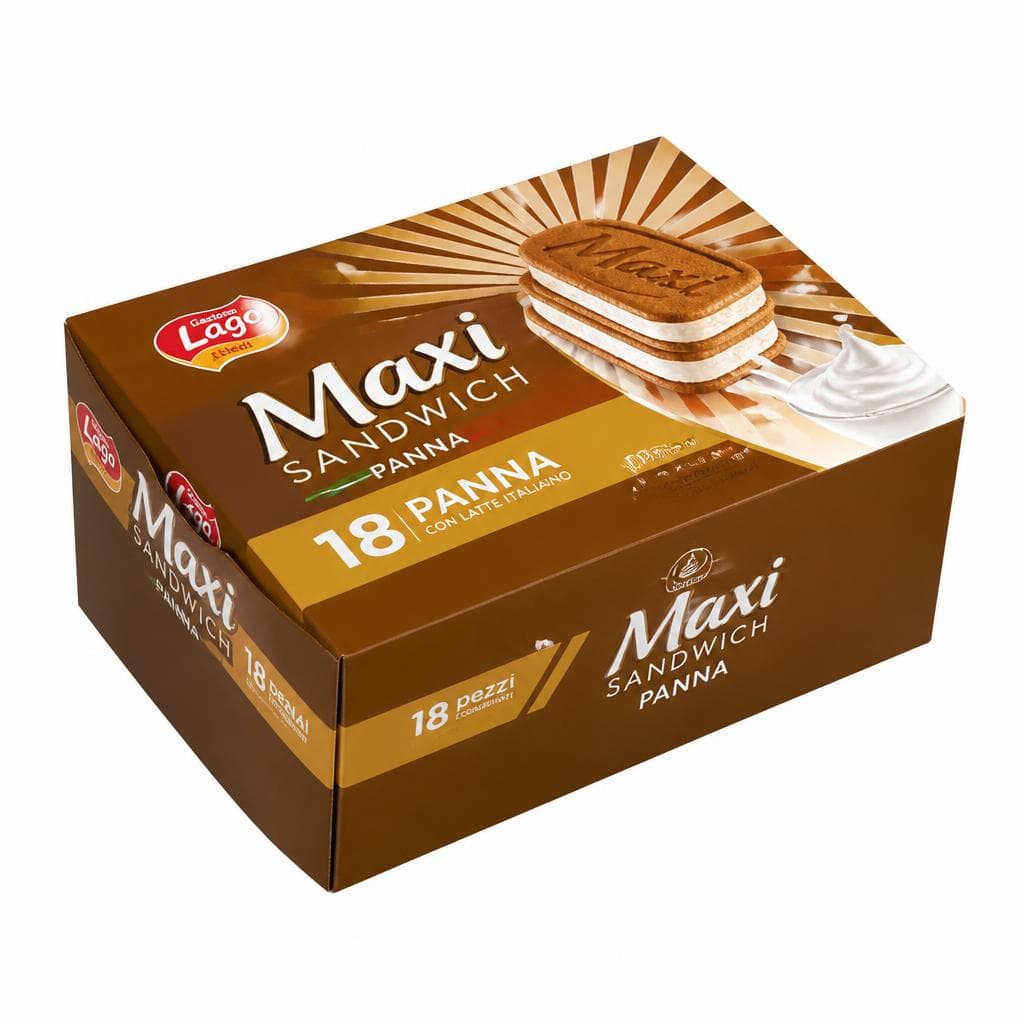 Sandwich panna, 18 pezzi, 1000 g maxi – Dpiù