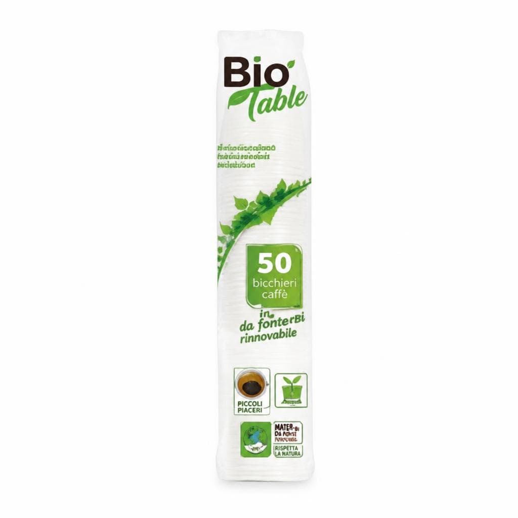 Bio Table bicchieri caffè 50 pezzi, 80 ml in offerta da Panorama