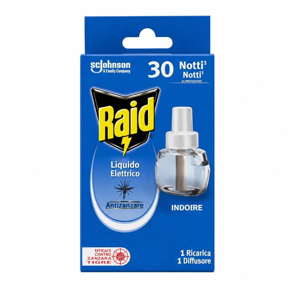 Raid liquido elettrico antizanzare 30 notti in offerta da Unieuro