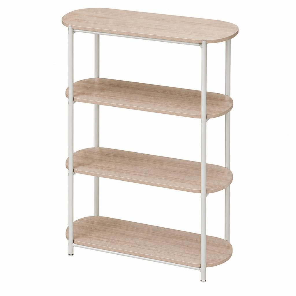 Mobiletto 4 ripiani legno, 65x28x66,5 cm / 65x28x81 cm / 76x30x96 cm – Risparmio Casa