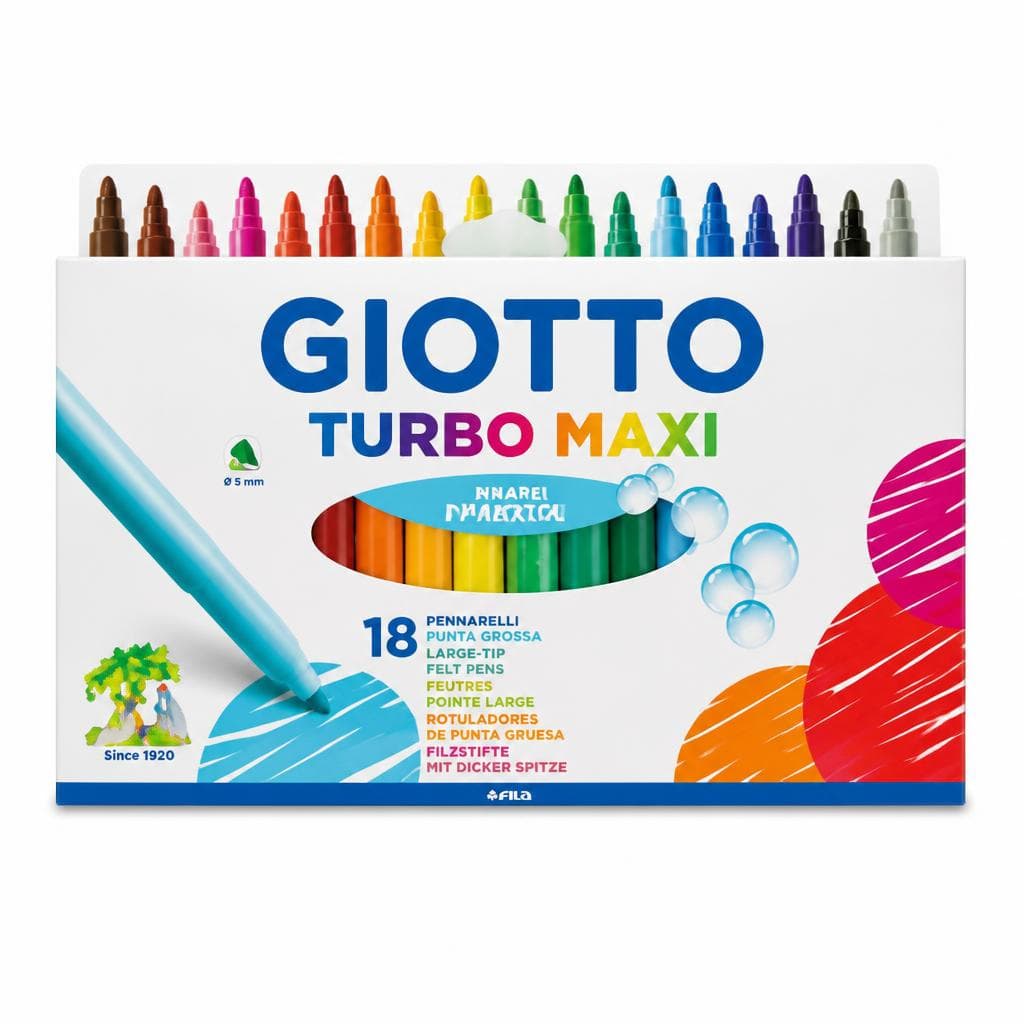 Pennarelli Turbo Maxi Giotto, conf 18 pezzi – Carrefour