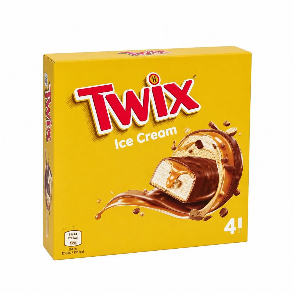 Barrette gelato Twix, Mars, Bounty o Snickers 137 g in offerta da Carrefour