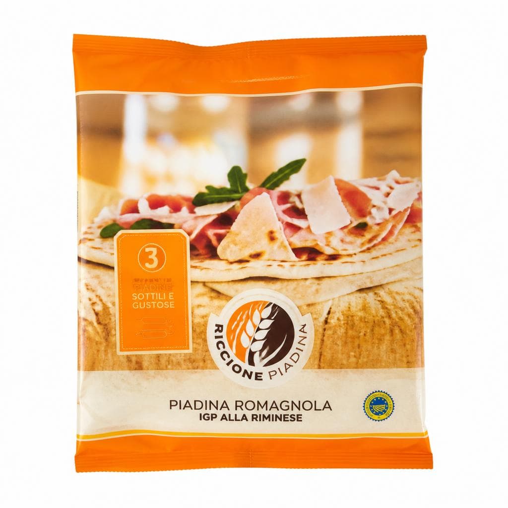 Piadina romagnola IGP alla riminese RiccionePiadina, conf. da 3, g 360 – Bennet