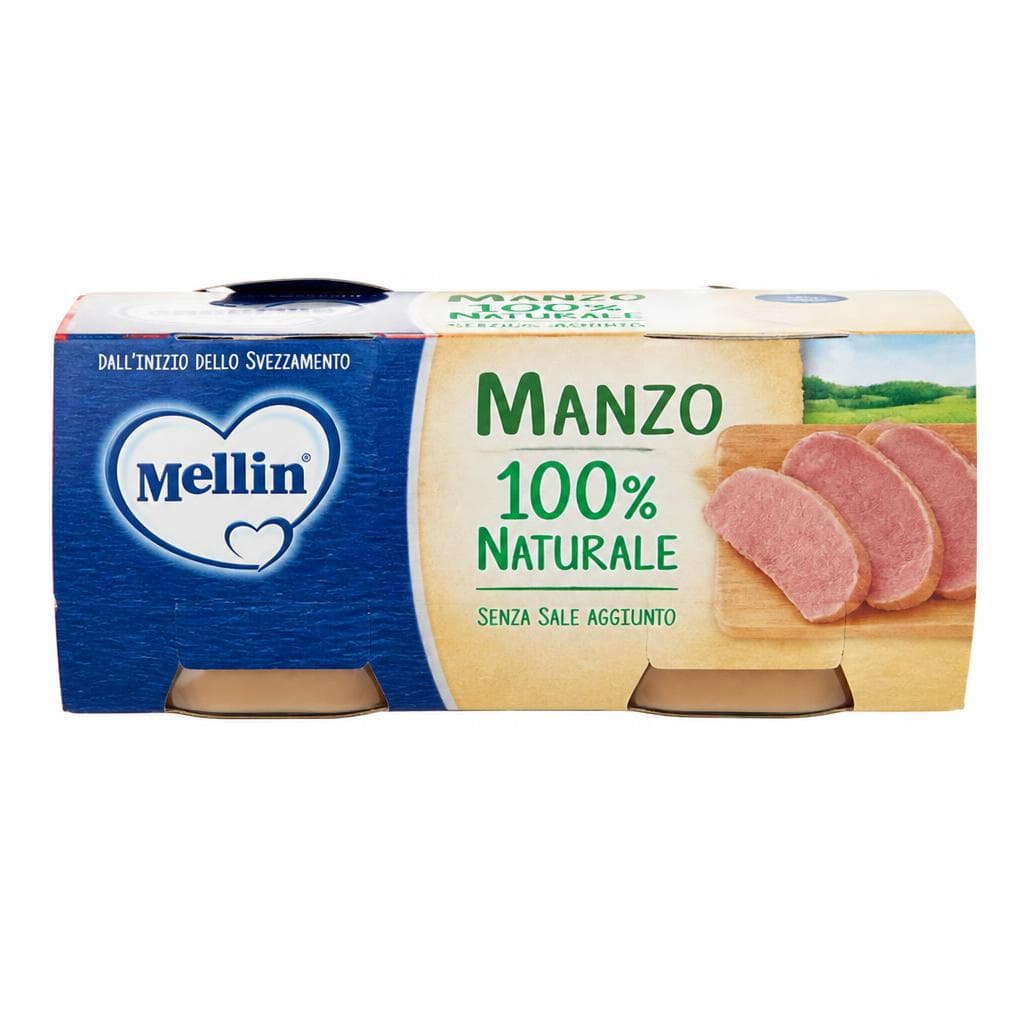 Mellin omogeneizzato di carne, 2 pezzi x 80 g – Dm