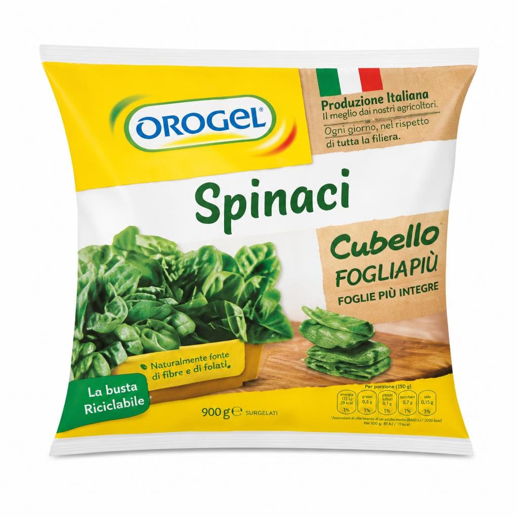 Spinaci, Cicoria o Bieta Cubello Foglia Più Orogel, 900 g – Carrefour