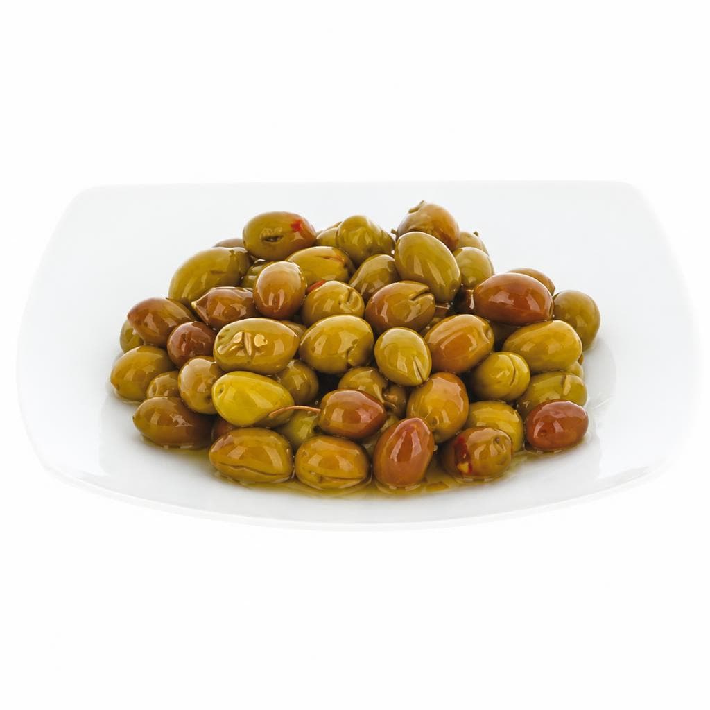 Olive Verdi Schiacciate 250 g in offerta da Panorama