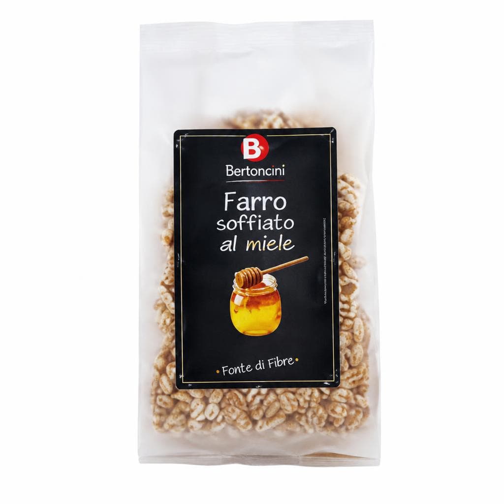 Bertoncini Farro soffiato al miele 150 g Bertoncini Semplicemente Buoni in offerta da ALDI