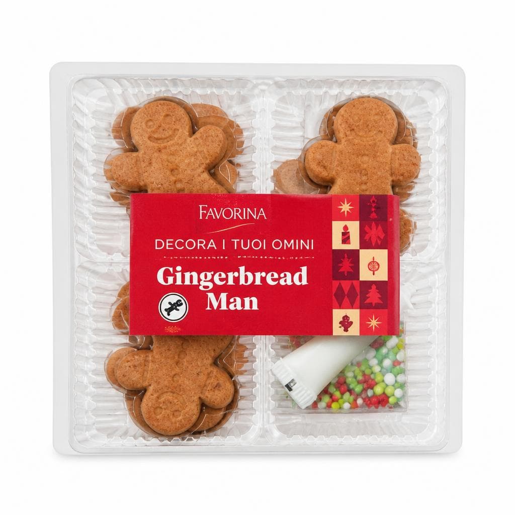 Favorina omini di pan di zenzero da decorare, 215 g – Lidl