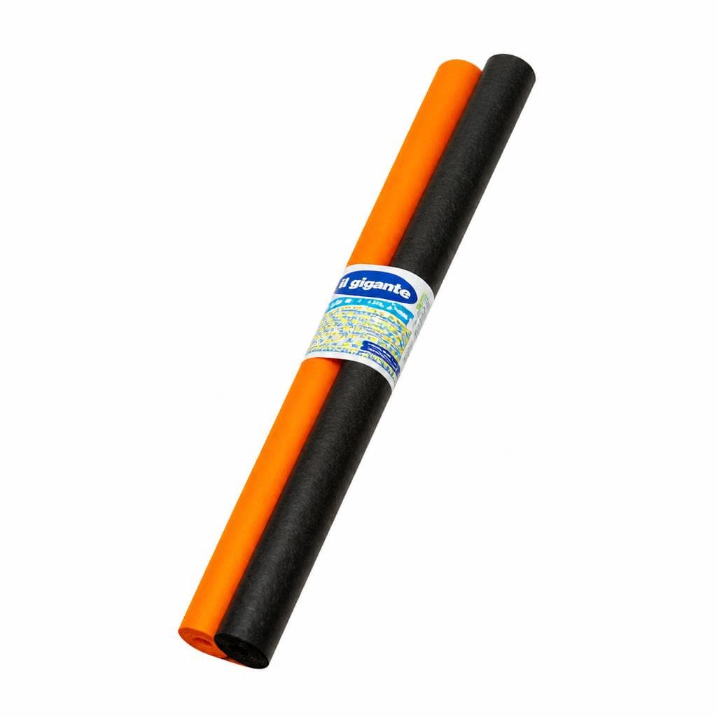 Tovaglia in TNT nera/arancione, 1,2x5 metri – Il Gigante