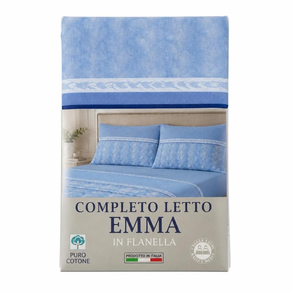 Completo letto stampato in flanella, 1 piazza e 1/2 PASSION – Bennet