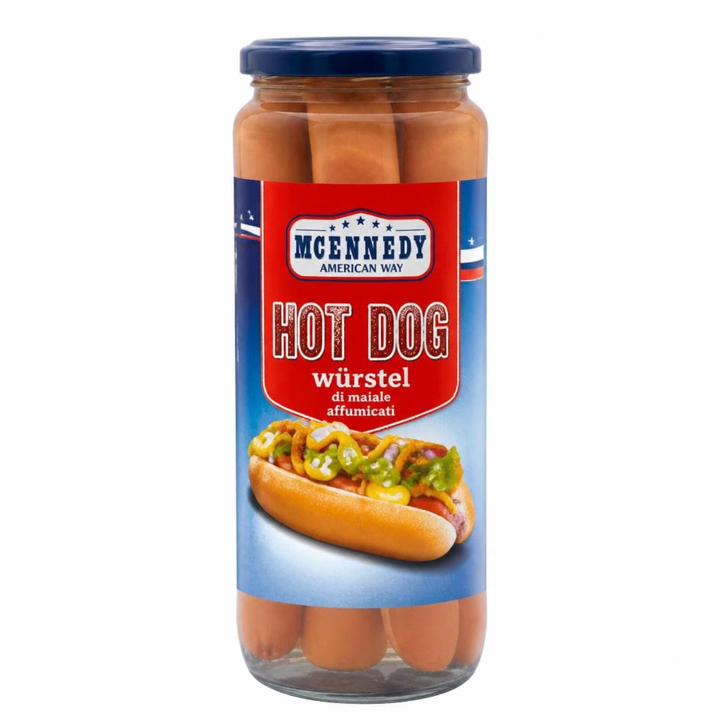 Mcennedy würstel di maiale affumicati per hot dog, 300 g (sgocc.) – Lidl