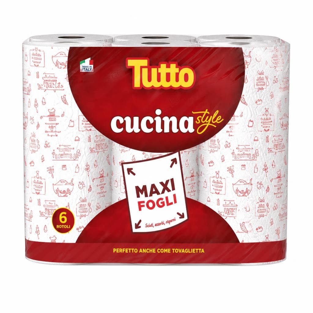 Tutto asciugatutto cucina style, 6 rotoli – Acqua & Sapone