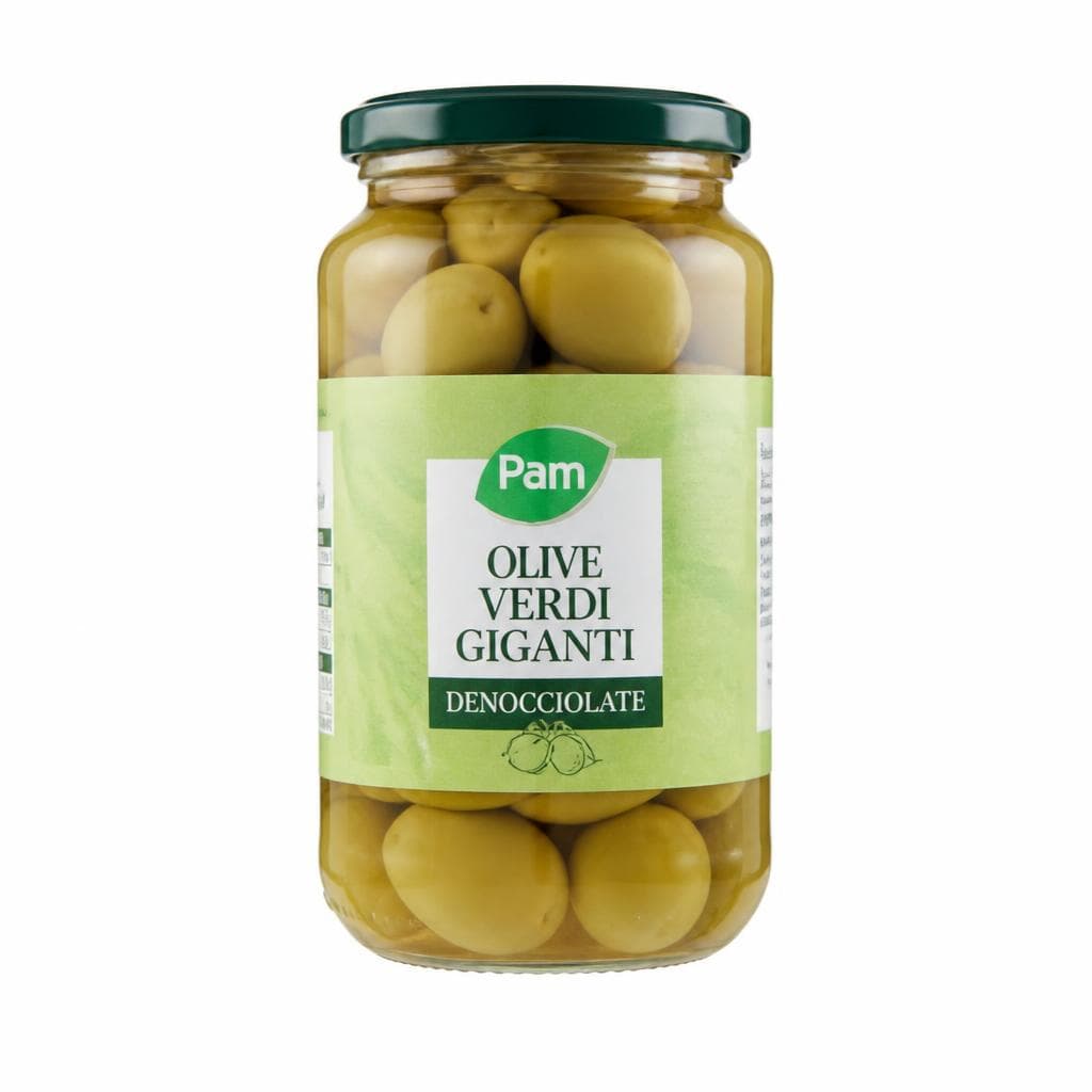 Olive verdi giganti 565/545 g sgocc. 340/260 g Pam in offerta da Panorama