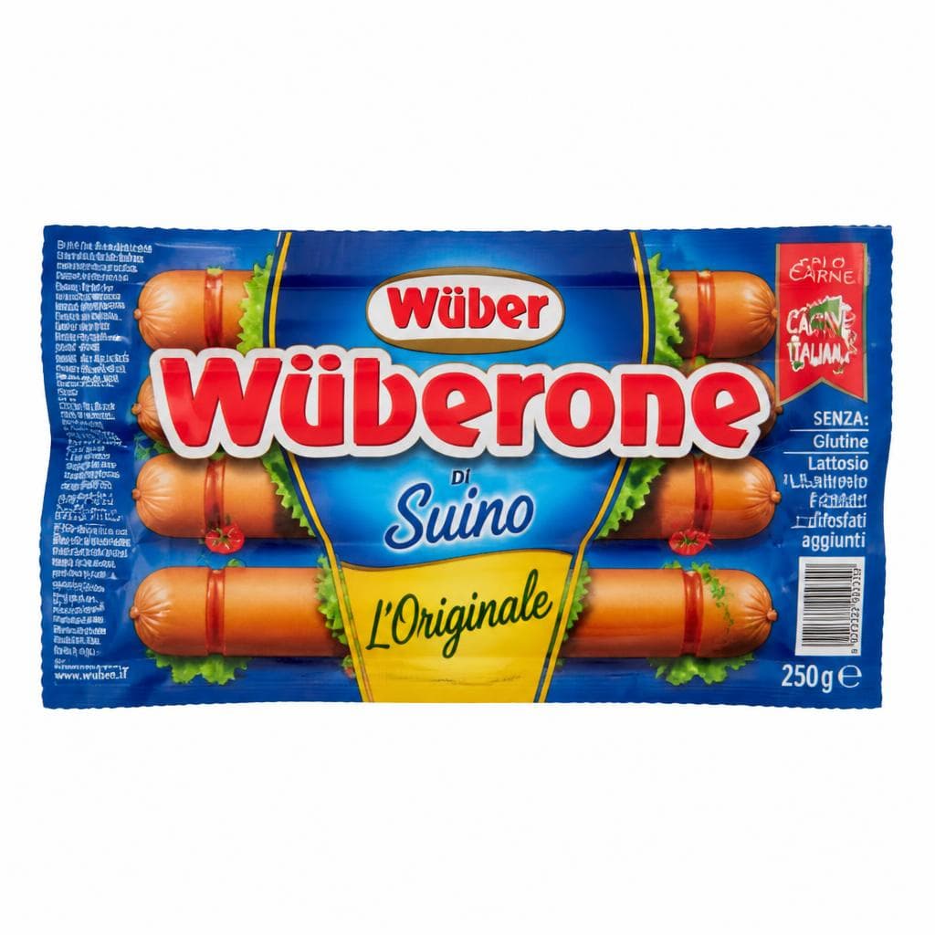 Wüberone di pollo o di suino "L'Originale" Wüber, 250 g – Panorama