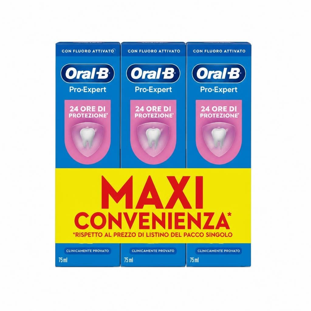 Dentifricio Protezione Professionale Oral B Pro-Expert, 3 pz 75 ml cad. – Carrefour
