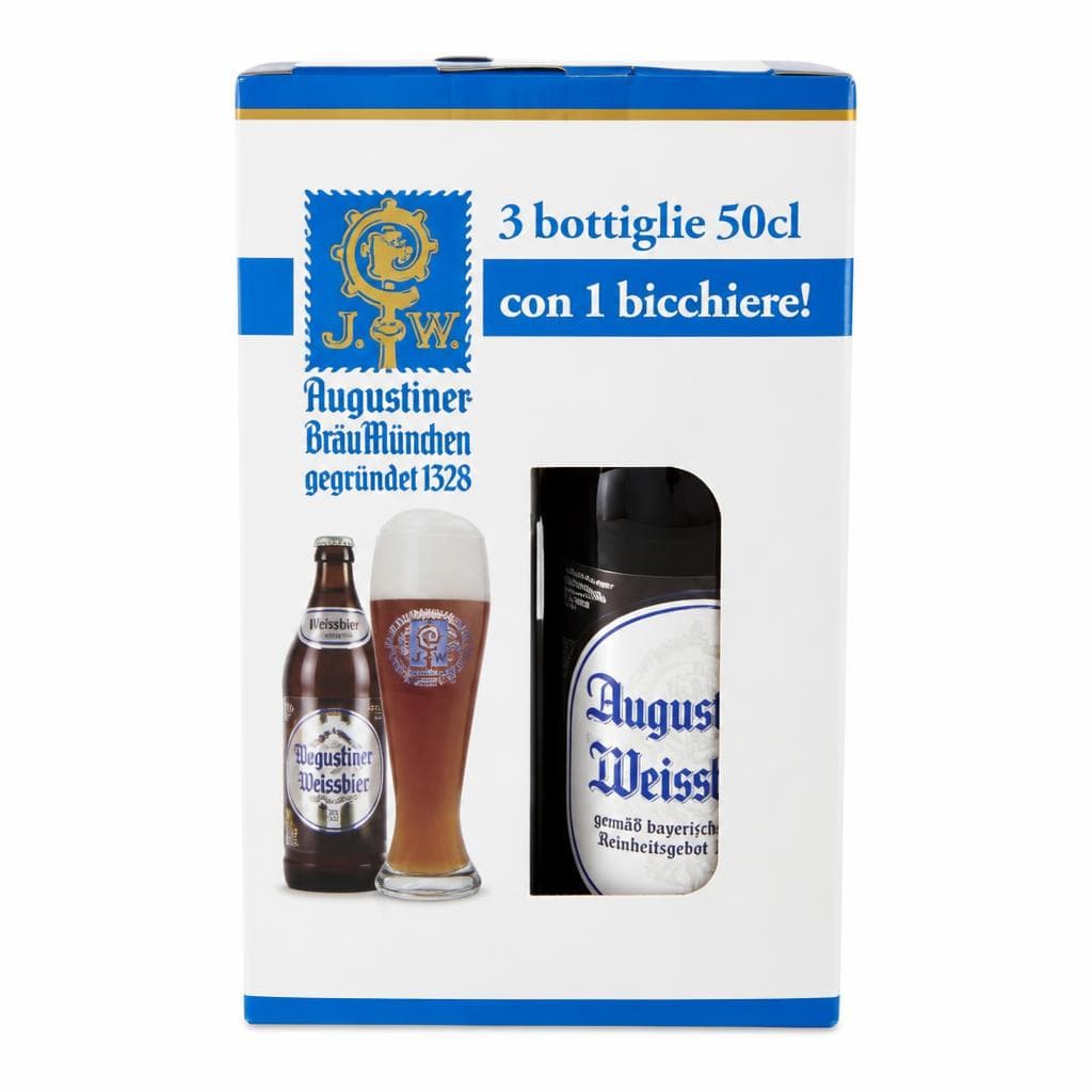 Weissbier, 3 x 500 ml Augustiner Bräu München – Bennet