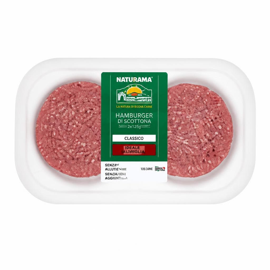 Naturama hamburger di scottona 2 x 125 g in offerta da Esselunga