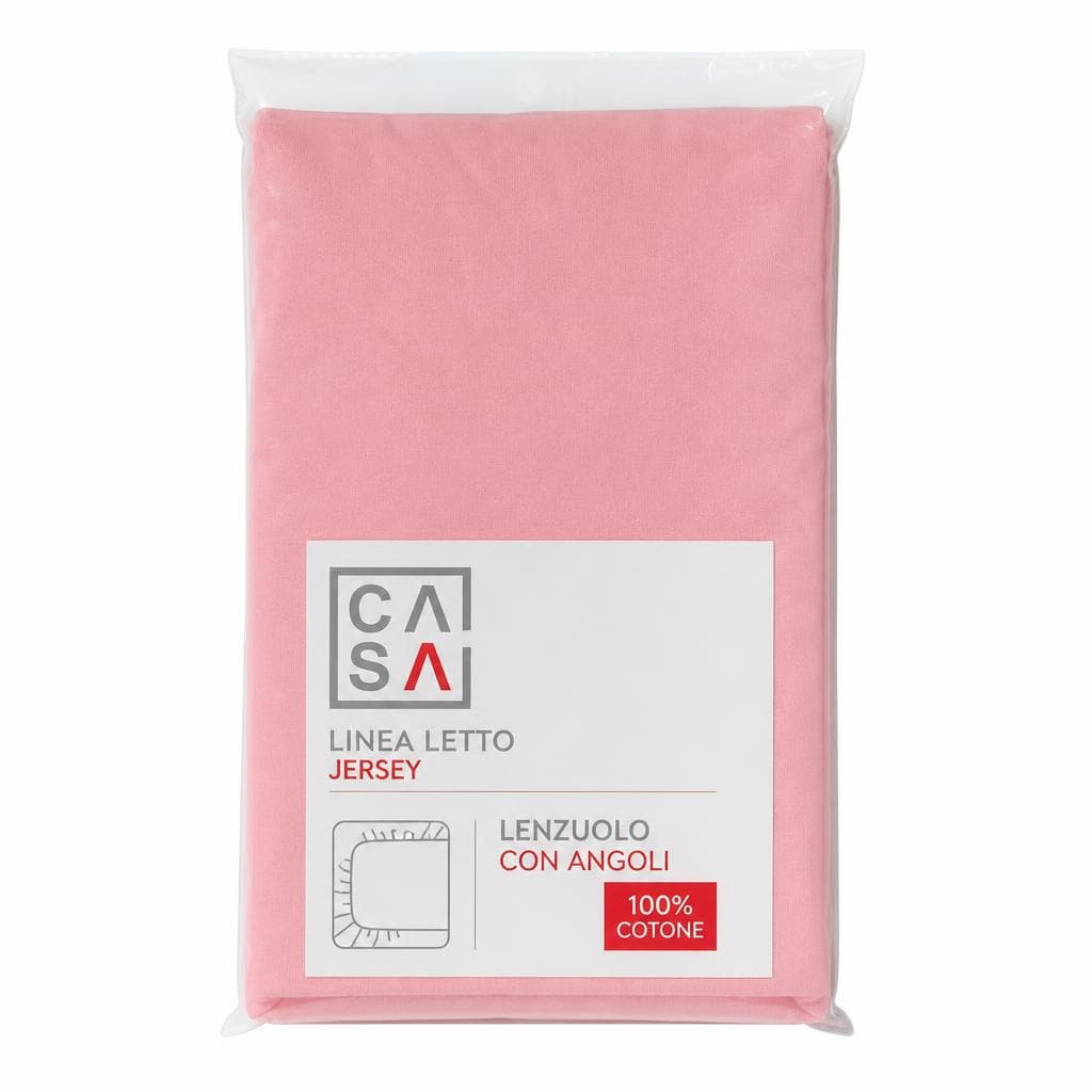 Linea letto jersey casa lenzuolo con angoli, 1 piazza 1/2, cm 120x200 – Bennet