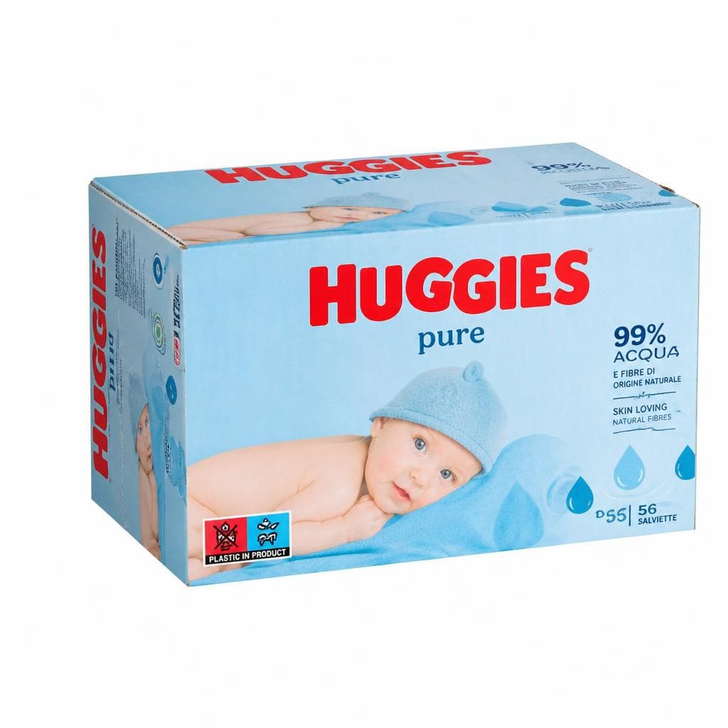 Huggies salviette Baby Pure, 12 x 56 pezzi – Iper La grande i