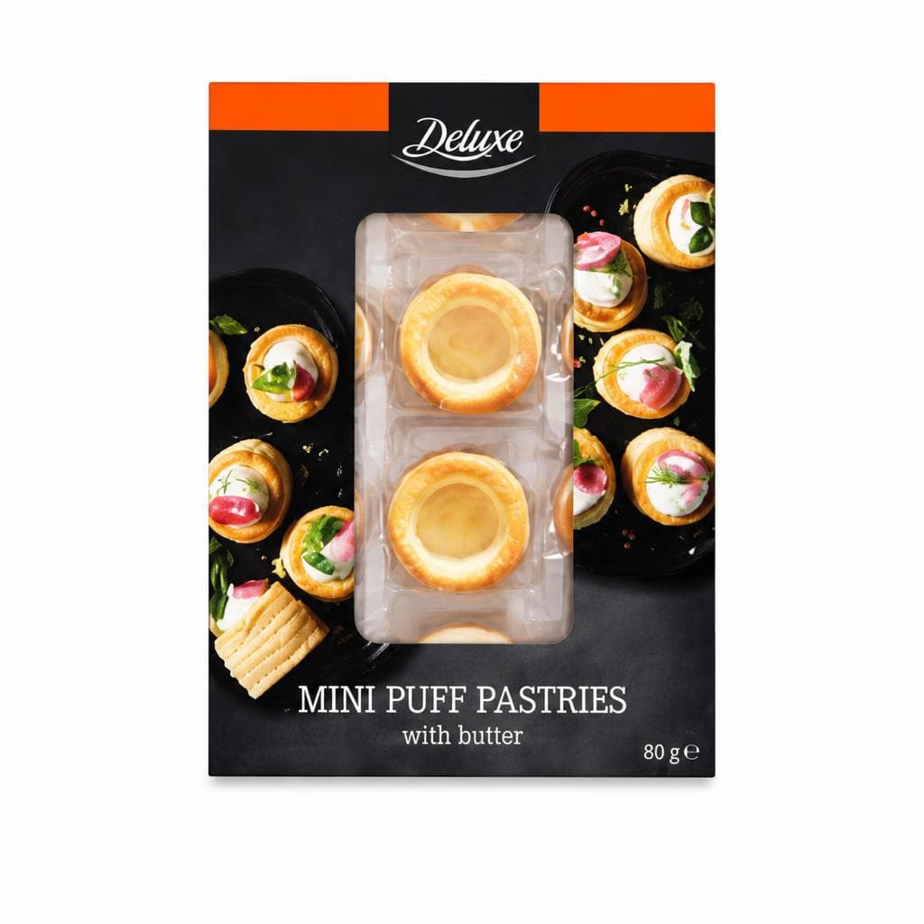 Deluxe mini vol-au-vent di pasta sfoglia, 80 g – Lidl