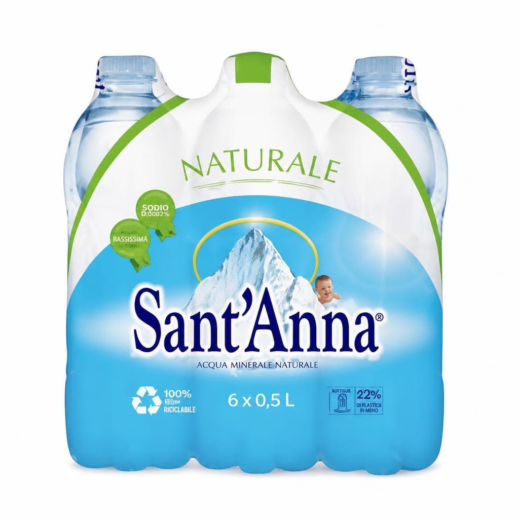 Sant'Anna Acqua minerale naturale, 6x 0.5 l confezione – Lidl