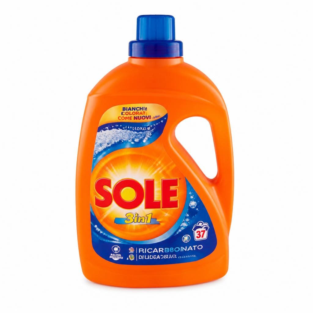 Detersivo Liquido Lavatrice Sole, 1,845 l – Carrefour