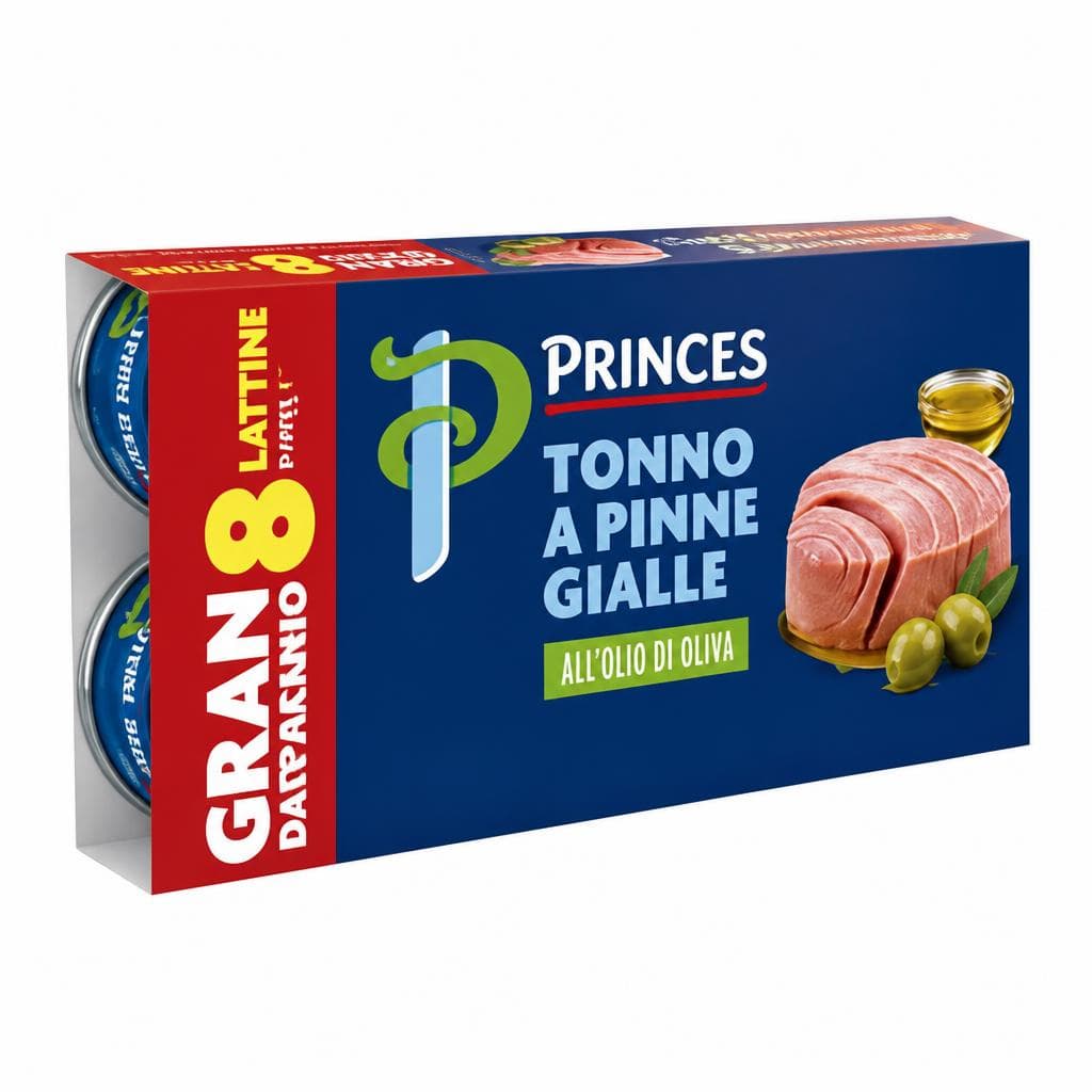 Tonno a Pinne Gialle Princes 640 g in offerta da Carrefour