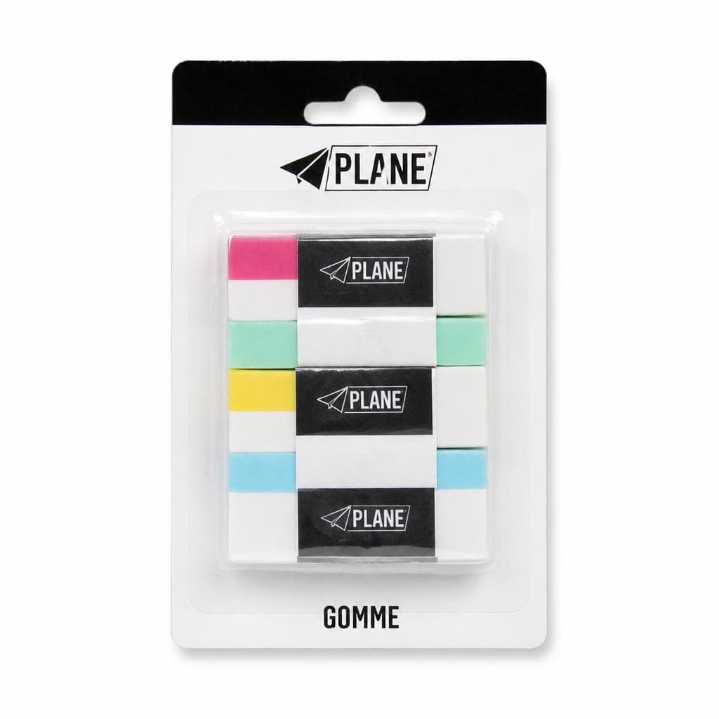 Gomme colorate 2 pezzi Plane in offerta da Risparmio Casa