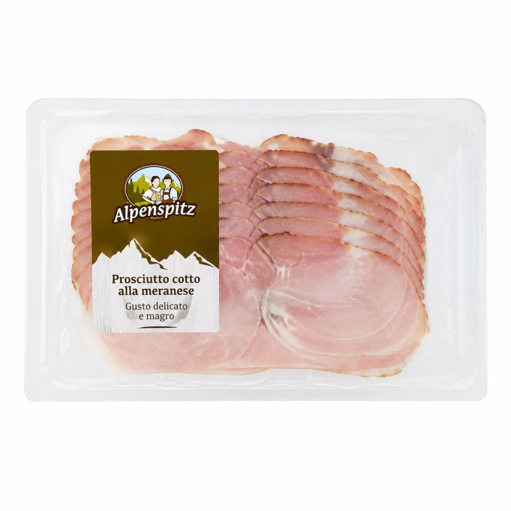 Prosciutto cotto alla meranese, 120 g Alpenspitz – Eurospin