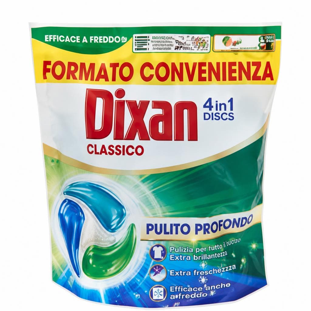 Dixan detersivo in capsule predosato per lavatrice, conf. da 50 – Bennet