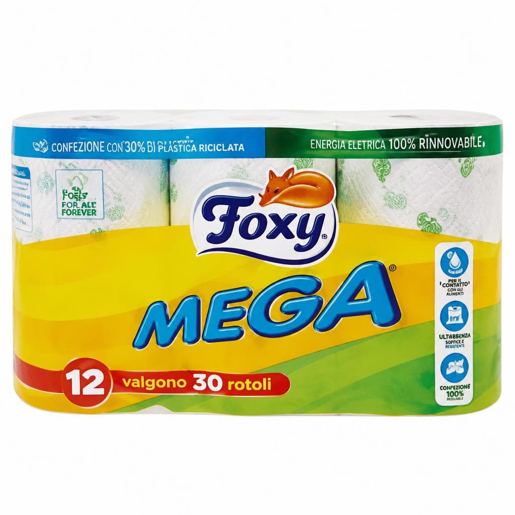 Carta igienica Foxy Mega, 12 maxi rotoli – Esselunga