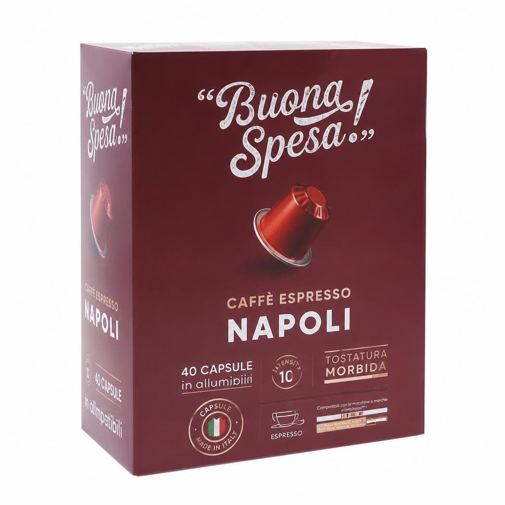 Caffè Espresso Napoli, 40 capsule Buona Spesa! – MD